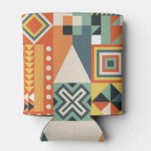 幾何学的な形状、平坦なシンプル背景。 缶クーラー (裏面)