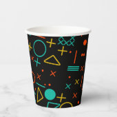 幾何学的な形状 紙コップ (正面)