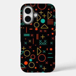 幾何学的な形状 iPhone 16ケース