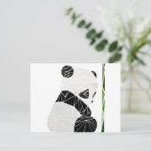幾何学的な悲しいパンダ ポストカード (スタンド正面)