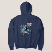 幾何学的な想像力 パーカ (レイダウン裏面)