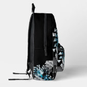 幾何学的な想像力 プリントバックパック (左)