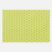 幾何学的な愛のハート、点、および山形のストライプ点 ラッピングペーパーシート (正面2)