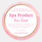 幾何学的な手作りスパ製品スモールホームビジネス ラウンドシール (正面)