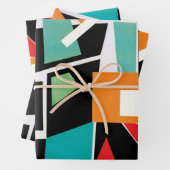 幾何学的な折り返し紙シート ラッピングペーパーシート (インサイチュ)