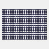 幾何学的な折り返し紙フラットシートセット3 ラッピングペーパーシート (正面2)