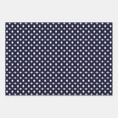 幾何学的な折り返し紙フラットシートセット3 ラッピングペーパーシート (正面)