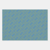 幾何学的な折り返し紙フラットシートセット3 ラッピングペーパーシート (正面3)