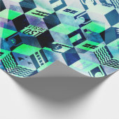 幾何学的な折り返し紙 ラッピングペーパー (角)