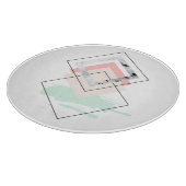 幾何学的な抽象デザイン カッティングボード (角)