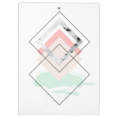 幾何学的な抽象デザイン クリップボード (裏面)