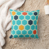 幾何学的な抽象パターン クッション (ブランケット)