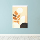 幾何学的な抽象化離れ:アートの概念 キャンバスプリント (インサイチュ (ウッドフロア))