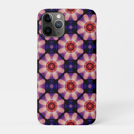 幾何学的な抽象的な花柄 Case-Mate iPhoneケース (裏)