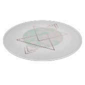 幾何学的な抽象美術のデザイン カッティングボード (角)