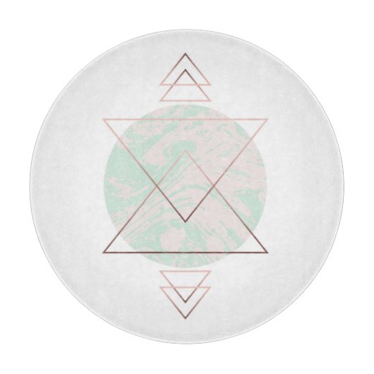 幾何学的な抽象美術のデザイン カッティングボード (正面)