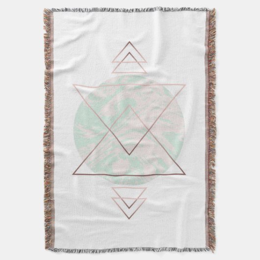 幾何学的な抽象美術のデザイン スローブランケット (正面縦)