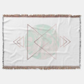 幾何学的な抽象美術のデザイン スローブランケット (正面)