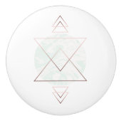 幾何学的な抽象美術のデザイン セラミックノブ (正面)