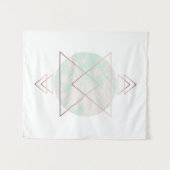 幾何学的な抽象美術のデザイン タペストリー (正面(横))