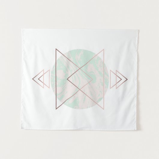 幾何学的な抽象美術のデザイン タペストリー (正面(横))