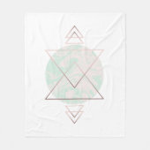 幾何学的な抽象美術のデザイン フリースブランケット (正面)