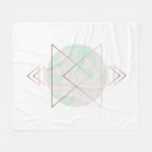 幾何学的な抽象美術のデザイン フリースブランケット (正面(横))