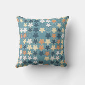 幾何学的な抽象芸術のシームレスなパターン クッション (裏面)