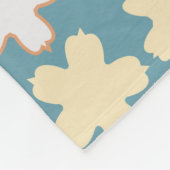 幾何学的な抽象芸術のシームレスなパターン フリースブランケット (角)