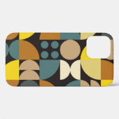 幾何学的な抽象芸術アートワークのカラフルのポスター Case-Mate iPhoneケース (裏面 (横))