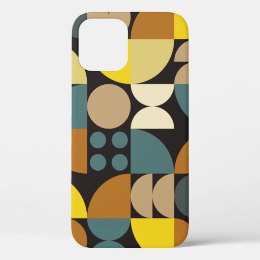 幾何学的な抽象芸術アートワークのカラフルのポスター Case-Mate iPhoneケース (裏面)