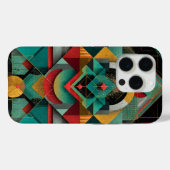 幾何学的な抽象芸術 – 天体の格子模様 Case-Mate iPhoneケース (裏面 (横))