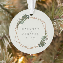 幾何学的な新着写真Our初めてのクリスマス オーナメント