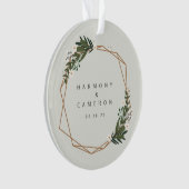 幾何学的な新着写真Our初めてのクリスマス オーナメント (正面)