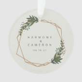 幾何学的な新着写真Our初めてのクリスマス オーナメント (正面)