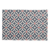 幾何学的な星パターン 枕カバー (裏面-左)