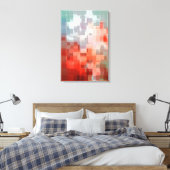 幾何学的な景観 キャンバスプリント (インサイチュ (寝室))