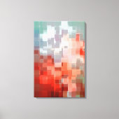 幾何学的な景観 キャンバスプリント (正面)