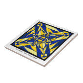 幾何学的な曼荼羅のタイル タイル (側面)