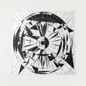 幾何学的な曼荼羅模様 タペストリー (正面(横))