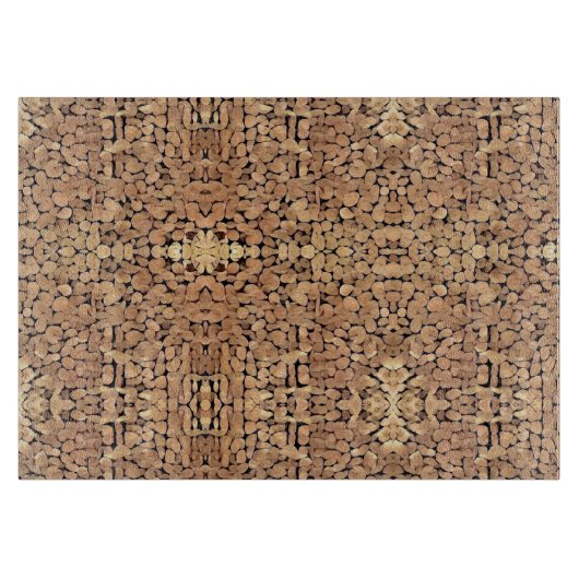 幾何学的な木工芸術 カッティングボード (正面)