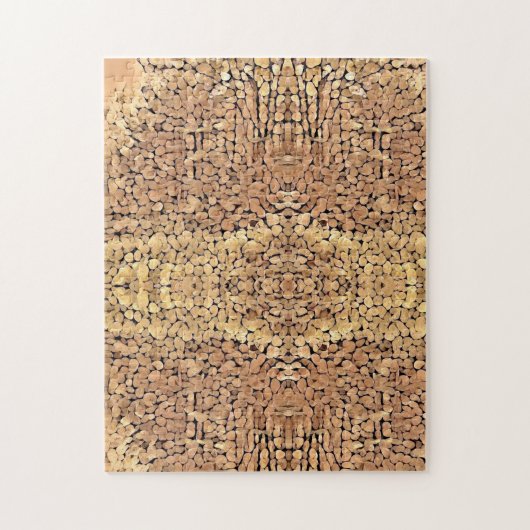 幾何学的な木工芸術 ジグソーパズル (縦)