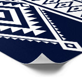 幾何学的な東洋のシームレスパターンのトレーティ ポスター (角)