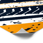 幾何学的な東洋のシームレスパターンのトレーティ ポスター (角)