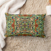 幾何学的な東洋のデザインのクッション ランバークッション (ブランケット)