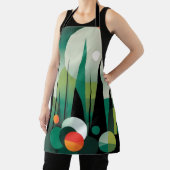 幾何学的な森の夜明け エプロン (インサイチュ)