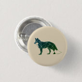 幾何学的な森林動物| Feelinずるいボタン 缶バッジ (正面&裏面)