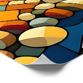 幾何学的な森 ポスター (角)