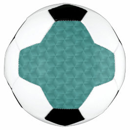幾何学的な模様のサッカーボールのアップクローズ サッカーボール