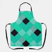 幾何学的な正方形の抽象化10 エプロン (正面)